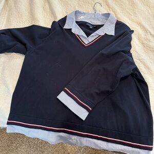 Layered women's sweater